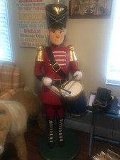 Nutcracker Christmas Life Size Statue Gorgeous Holiday Drummer Boy Prop Decor picture