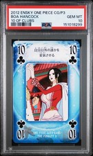 2012 ENSKY ONE PIECE CARD GAME THE PENALTY 3 10 OF CLUBS BOA HANCOCK PSA 10 picture
