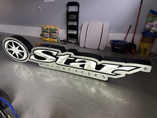 Yamaha Star Motorcycles Illuminated Dealership Sign Advertisement Vintage picture