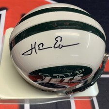 Herm Edwards Signed New York Jets Mini Helmet Autographed CLB picture