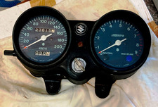 Suzuki GT.250 1973/1978 Instrument Panel with Ignition Key Original Speedo picture