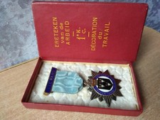 RARE Vintage old antique Badge medal award royal Masonic enamel silver 1926 picture