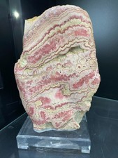 21.8LB Rare Natural Argentina Rhodochrosite Crystal Specimen reiki Decor+stand picture