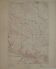 Original 1912 Topo Map HAVRE THIBEDEAU LAKE Montana Milk River Fort Assinniboine picture