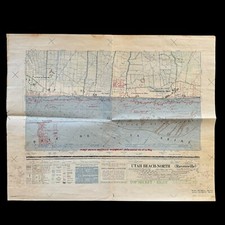 VERY RARE WWII 1944 TOP SECRET D-Day Lt. Price LCT-2454 Utah Beach BIGOT Map picture
