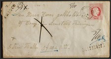 Austria. Entire Postcard. ABOUT 1871. 5k Pink Over BRIGITTENAU Postcard Entire picture