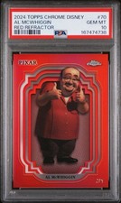 Topps 2024 Chrome Disney Al McWhiggin #70 Red Refractor 2/5 PSA 10 POP 1 picture