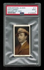 PSA 9 WALT DISNEY 1936 Mitchell Cigarette Tobacco Card #17 HIGHEST EVER GRADED picture