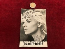 old autographed photo N161 isabelle aubret picture