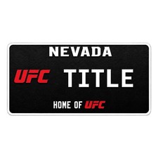 UFC TITLE Nevada Custom Plate Transfer Rights ULTRA Rare 1 of 1 Collector picture