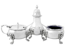 Vintage Sterling Silver Condiment Set  picture