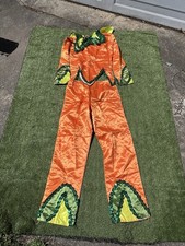 Andrade VTG 1960s Mardi Gras Costume set Orange Puff Top & Pants Krewe Rare picture
