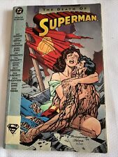 The Death of Superman Comic Book First Edition Print Modern Age VTG 1993 picture