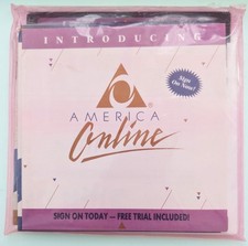 RARE, SEALED v1.3 America Online Install, Collectible Floppy Disk Set 5.25