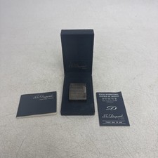 S. T. Dupont Ligne Silver Plated Lighter – 1991 – w/ Box & Papers picture