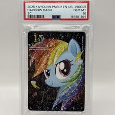 Kayou My Little Pony Moon Edition Rainbow Dash 15th MLPME02 EN-US 003L5 PSA 10 picture