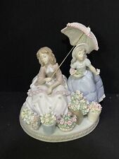 MINT IN BOX Lladro 5537 Flowers for Sale Girls w/ Parasol Porcelain Figurine picture