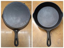 ULTRA RARE Unmarked Wagner #6, HEAT RING Skillet, c.1920s, RESTORED Cast Iron picture