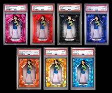 2024 Topps Chrome Disney Sapphire Mulan Complete Rainbow PSA 10 Padparadscha 1/1 picture