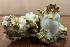 8.69 Gram Upright Crystalline Gold Nugget - Oriental Mine, Sierra County, Calif. picture