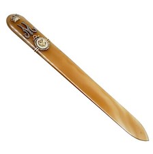 Faberge Dowager Empress Maria Feodorovna 56 Gold Letter Opener August Holmstrom picture