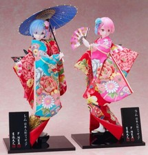 YOSHITOKU DOLLS x F:NEX Re:Zero Rem Ram set Japanese Doll 1/4 Figure picture