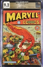 ⭐️ Marvel Mystery Comics #32 CGC 9.2 1942 WWII Pedigree San Francisco picture