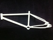 Super Rare White NOS 1987 HUTCH PRO RACER CR-MO Error FRAME Old School BMX Star picture