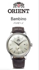 Orient Bambino Automatic Watch 40mm Leather Small Seconds Date Steel picture