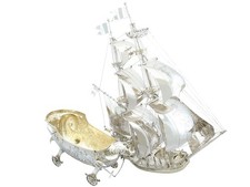 Antique Sterling Silver Nef / Centrepiece picture