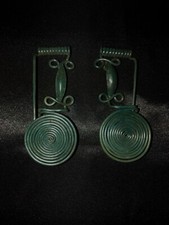 Ancient Bronze Fibulae Exceptional Matched Pair 1200-800 BCE Hallstatt Culture picture