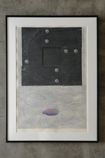 Signed by unknown author 1992 Framed Silkscreen / Print Lithograph Postmodern picture