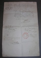 Guibot 59th Line Regiment Military Leave, Verruis deux Sèvres. 1831. picture