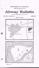Airway Bulletin No 654, Shelby Airport, Shelby North Carolina from 1929. picture