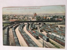 Great Northern Rail Road Yards Minneapolis Minnesota 1910 Antique Postcard picture