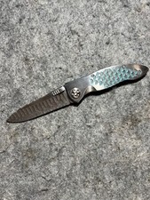 Allen Elishewitz Damascus Linerlock Folder-One Of Five Pocket Knife picture