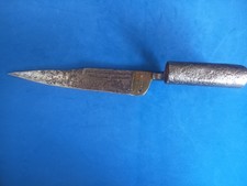 KNIFE BAYONET ANTIQUE COLLECTABLE & SCABBARD CENTURY SPANISH siglo XVIII picture