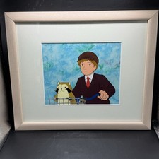 World Masterpiece Theater Rascal the Raccoon Cycling Limited Reprint Cel 49/100 picture
