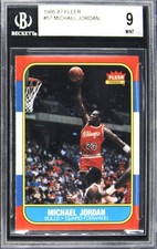 1986-87 FLEER MICHAEL JORDAN BGS 9 picture