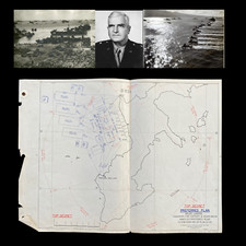 RARE WWII TOP SECRET D-Day BIGOT Map USS Eldorado Operation Iceberg Okinawa COA picture