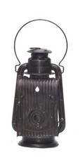 RARE ANTIQUE DIETZ JUNIOR BLIZZARD DASH VINTAGE EMBOSSED GLASS LANTERN STORM picture