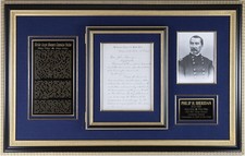 PHILIP H. SHERIDAN - MANUSCRIPT LETTER SIGNED 12/12/1884 picture