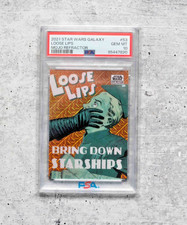 2021 Star Wars Galaxy Chrome Loose Lips PSA 10 #53 MOJO Refractor Vader /50 picture