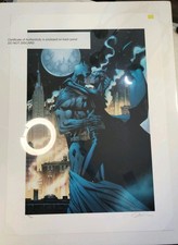 Jim Lee SIGNED Kissing the Knight Batman DC Giclee on Paper Limited Ed of 250 picture