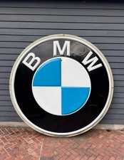 HUGE VINTAGE BMW DEALERSHIP SIGN (6 FEET WIDE) 1980s picture
