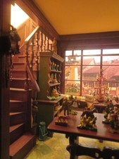 Rare Kupjack Lighted Miniature Diorama Prototype – Bavarian Crafts Shop c. 1920 picture