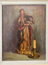 🔥 Antique Old Mexican Catholic Impressionist Still Life Oil Painting, Somonte picture
