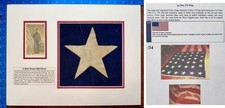 A Star from Old Glory Flag Relic - 1861-1863 dated Flag Remnant - Civil War Am picture