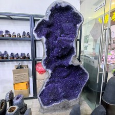 3966LB Large Rare Natural Museum level Amethyst Crystal Church Cathedral geode picture