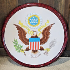 1908 Ing-Rich Porcelain Great Seal US Embassy Sign 2' Diameter RARE Original picture